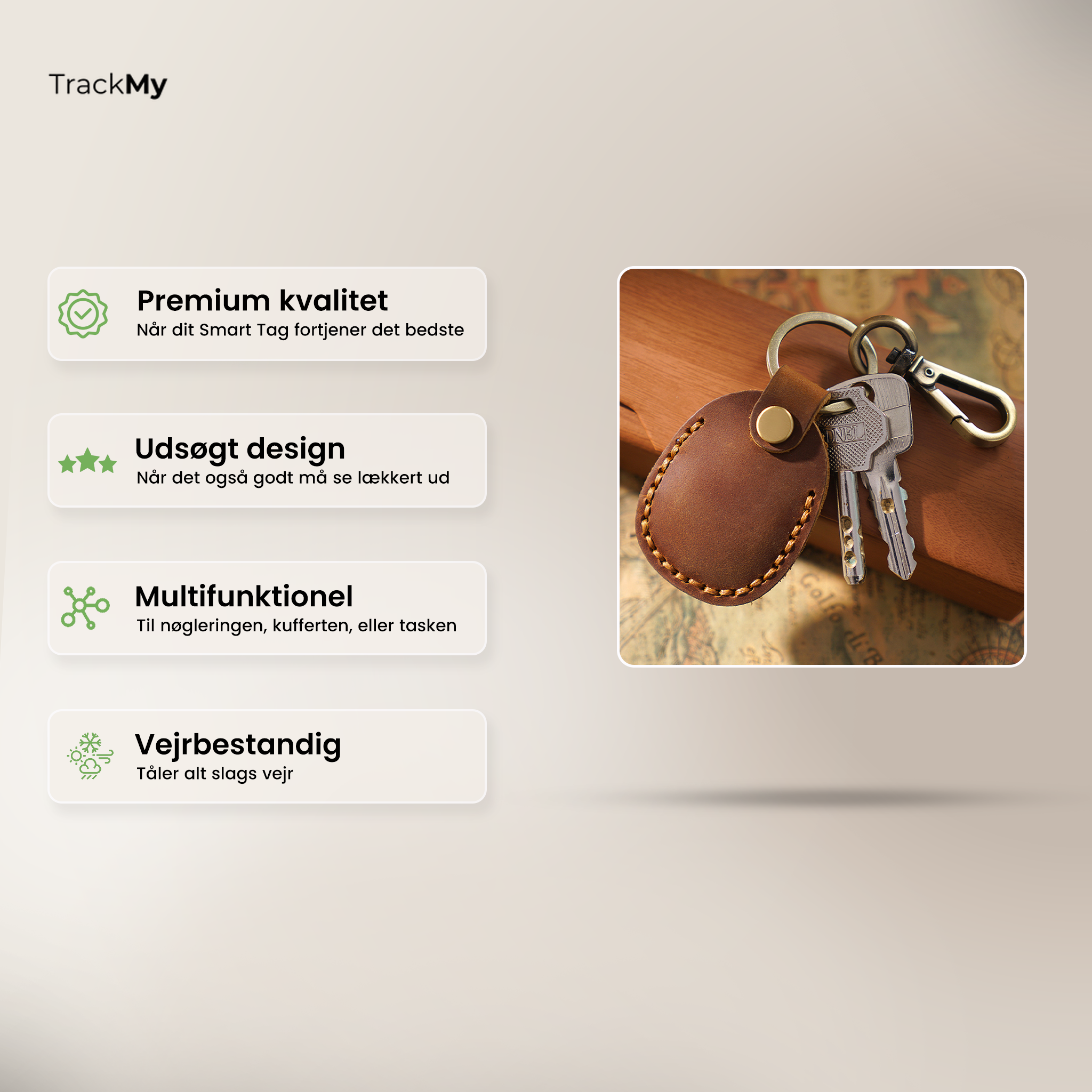 Premium Læder Etui til TrackingTag